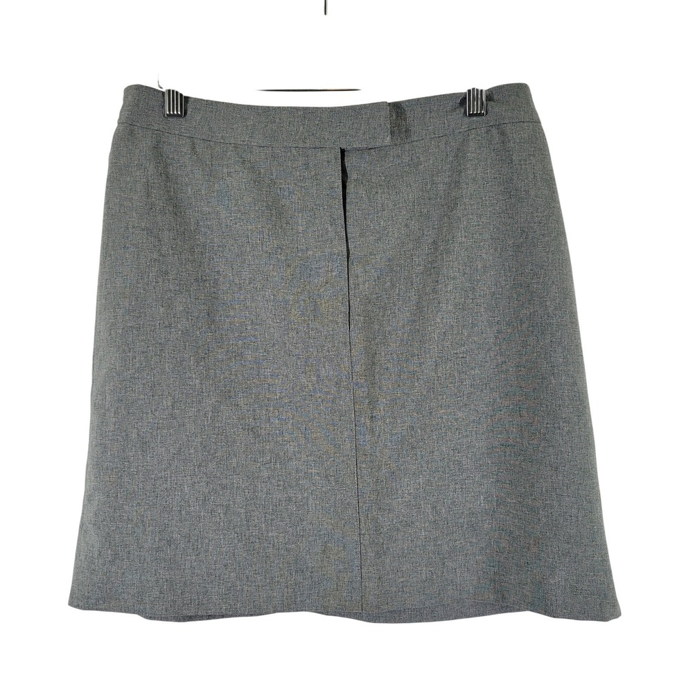 NWT New York & Company City Stretch Skirt Womens Sz 10 Gray Office - Picture 1 of 10